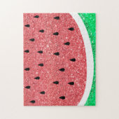 Wassermelone Imitat Glitzer Design Puzzle (Vertikal)