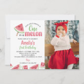 Wassermelone in einem Melon Einladung zum Geburtst (Vorderseite)