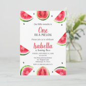 Wassermelone in einem Melon Little Girl Sweet Einladung (Stehend Vorderseite)