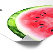 Wassermelone in einem Melon-Poster Begrüßungszeich Poster (Ecke)