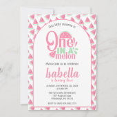 Wassermelone in einem Melon Süße Kleine Girl Einladung (Vorderseite)