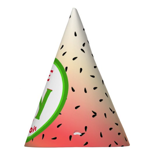 Wassermelone in Melone Partyhütchen (Rechts)