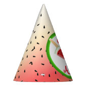 Wassermelone in Melone Partyhütchen (Links)