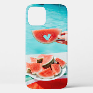 Wassermelone in Scheiben auf weißem Papier Case-Mate iPhone Hülle