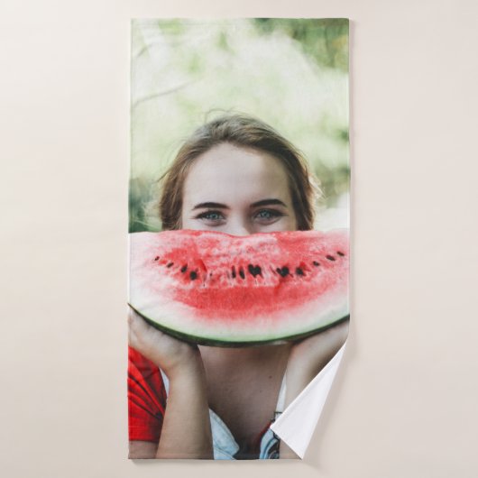 Wassermelone in Scheiben Badehandtuch (Badehandtuch)