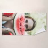 Wassermelone in Scheiben Badehandtuch (Badehandtuch)