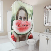 Wassermelone in Scheiben Duschvorhang (Beispiel)