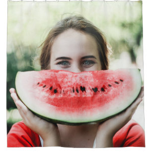 Wassermelone in Scheiben Duschvorhang