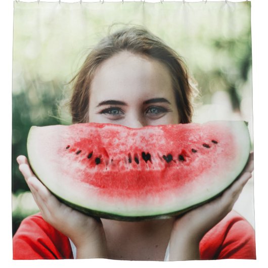 Wassermelone in Scheiben Duschvorhang (Vorderseite)