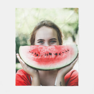 Wassermelone in Scheiben Fleecedecke