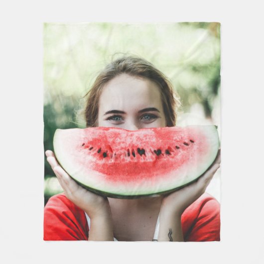 Wassermelone in Scheiben Fleecedecke (Vorderseite)