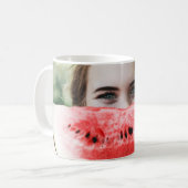 Wassermelone in Scheiben Kaffeetasse (Vorderseite Links)