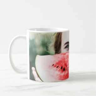 Wassermelone in Scheiben Kaffeetasse