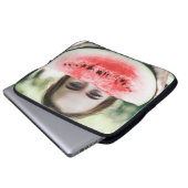 Wassermelone in Scheiben Laptopschutzhülle (Vorne Knopf)