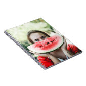 Wassermelone in Scheiben Notizblock (Rechte Seite)