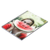 Wassermelone in Scheiben Notizblock (Linke Seite)