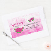 Wassermelone in Scheiben Rechteckiger Aufkleber (Umschlag)