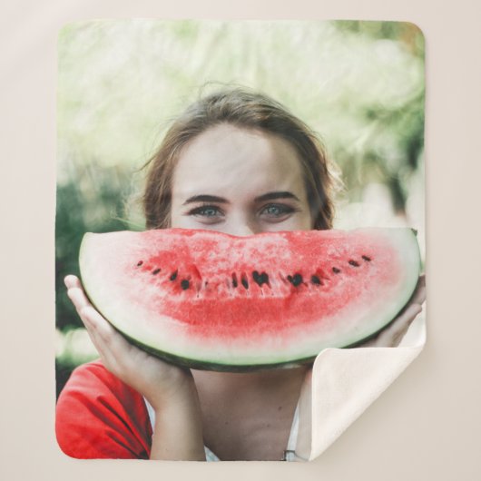 Wassermelone in Scheiben Sherpadecke (Vorderseite)