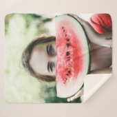 Wassermelone in Scheiben Sherpadecke (Vorderseite (Horizontal))