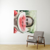 Wassermelone in Scheiben Wandteppich (Beispiel (Horizontal))