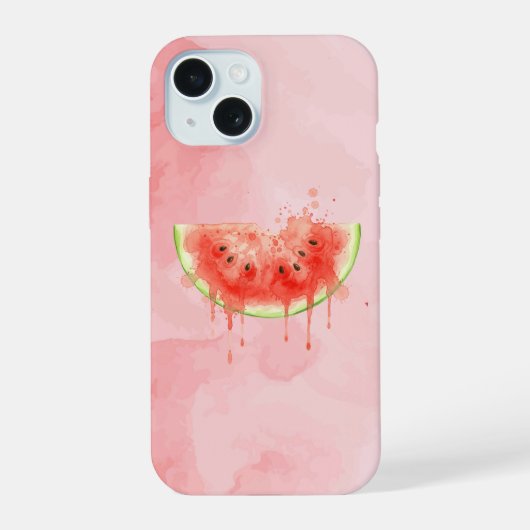 Wassermelone iPhone 15 Hülle (Rückseite)