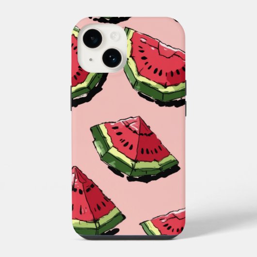 Wassermelone iPhone Hülle (Rückseite)