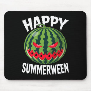 Wassermelone Jackolantern Sommer Halloween Froher Mousepad