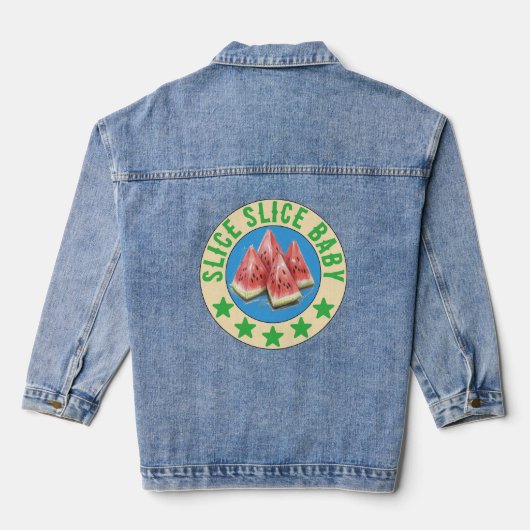 Wassermelone Jeansjacke (Rückseite)