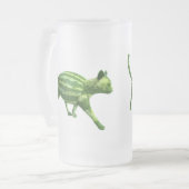 Wassermelone-Juice-Cup Mattglas Bierglas (Vorderseite Links)