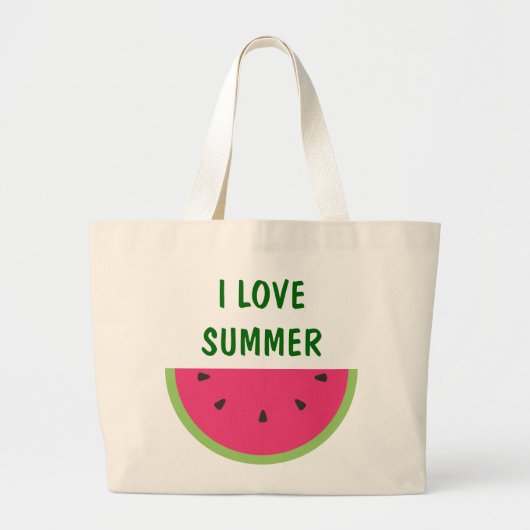 Wassermelone Jumbo Stoffbeutel (Vorne)