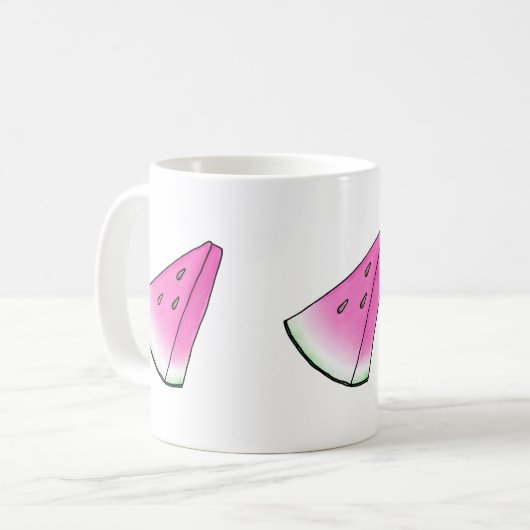 Wassermelone Kaffeetasse (Vorderseite Links)