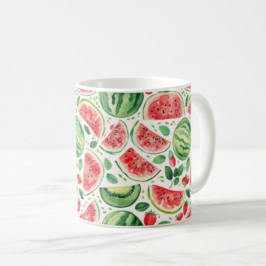 Wassermelone Kaffeetasse (VorderseiteRechts)