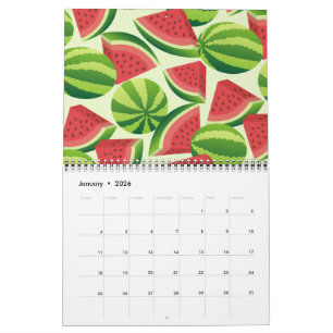 Wassermelone Kalender