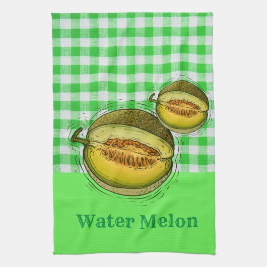 Wassermelone kariert Küchentücher (Vertikal)