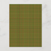 Wassermelone Kariertes Muster Postkarte (Vorderseite)