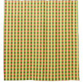 Wassermelone Karo Duschvorhang (Vorderseite)