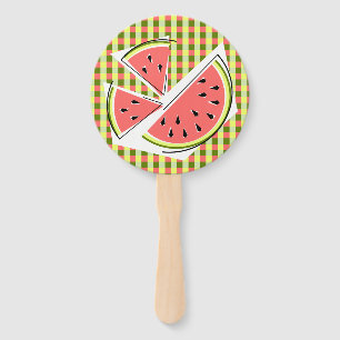 Wassermelone Karo Fächer