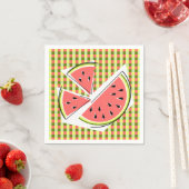 Wassermelone Karo Napkins Papier Serviette (Beispiel)