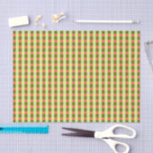 Wassermelone-Karo-Papiertaschentuch Seidenpapier (Handwerk)
