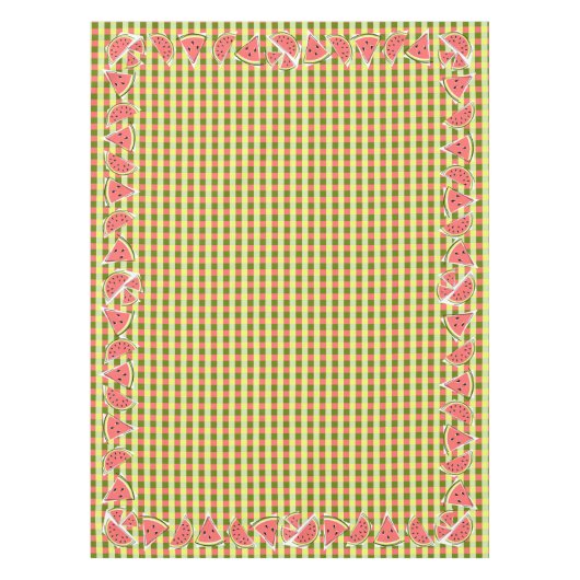 Wassermelone Karo tableclout Tischdecke (Vorderseite)