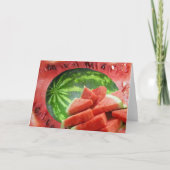 Wassermelone Karte (Vorderseite)