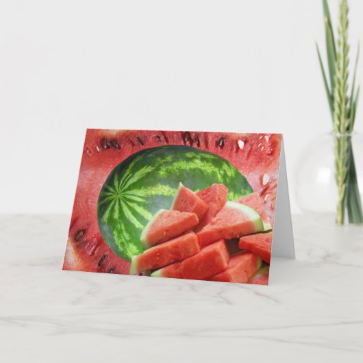 Wassermelone Karte (Vorderseite)