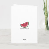 Wassermelone Karte (Rückseite)