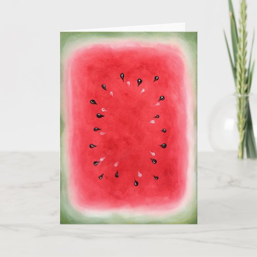 Wassermelone Karte (Vorderseite)