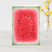 Wassermelone Karte (Gelbe Blume)