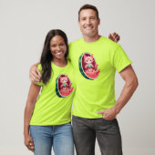 Wassermelone Katze Kaffeepause T-Shirt (Unisex)