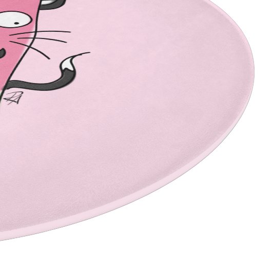 Wassermelone Katze Niedlich Kinder Schneidebrett (Ecke)