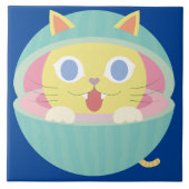 Wassermelone Keramik Fliese (Vorderseite)