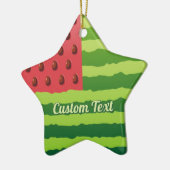 Wassermelone Keramik Ornament (Links)