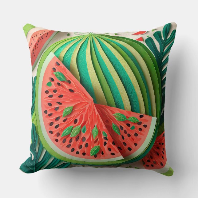 Wassermelone Kissen (Vorderseite)